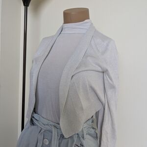Calvin Klein Shimmering White Knit Cardigan